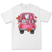 White valentines day gnome truck Premium Tee - MaliasSmallBusiness