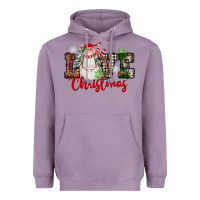 Lavender Love Christmas Snowman Heavyweight Hoodie - FaDigitalArtStudio