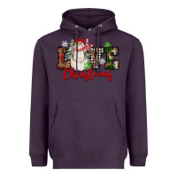 Plum Love Christmas Snowman Heavyweight Hoodie - FaDigitalArtStudio
