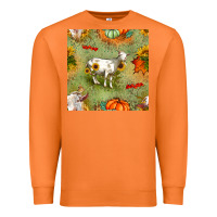 Carrot fall goats seamless pattern Premium Sweatshirt - BundleAndBundleShop