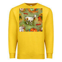 Lemon fall goats seamless pattern Premium Sweatshirt - BundleAndBundleShop