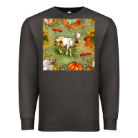 Smoke fall goats seamless pattern Premium Sweatshirt - BundleAndBundleShop