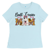 Baby Blue western bull terrier mom Ladies Tee - RanaPortraitStore