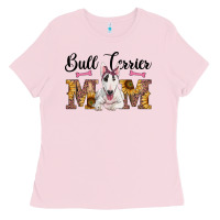 Bubblegum Pink western bull terrier mom Ladies Tee - RanaPortraitStore