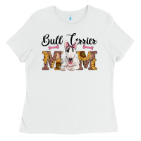 White western bull terrier mom Ladies Tee - RanaPortraitStore