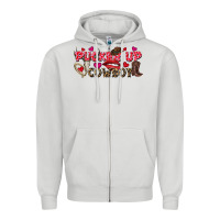 Dove Grey Pucker Up Cowboy Valentine's Day Zipper Hoodie - FaDigitalArtStudio