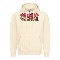 Sandshell Pucker Up Cowboy Valentine's Day Zipper Hoodie - FaDigitalArtStudio