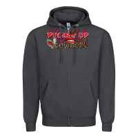 Smoke Pucker Up Cowboy Valentine's Day Zipper Hoodie - FaDigitalArtStudio