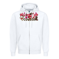 White Pucker Up Cowboy Valentine's Day Zipper Hoodie - FaDigitalArtStudio