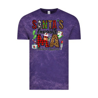 Cloud Purple santa's favorite ma medical assistant Vintage Tee - Jasminsmagicworld