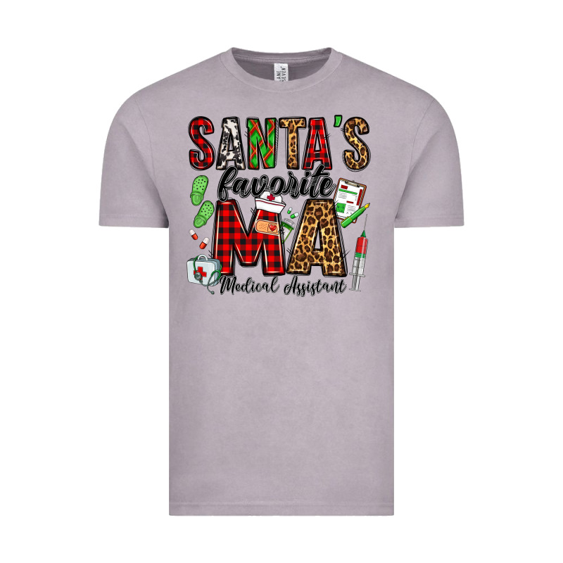 Santa's Favorite Ma Medical Assistant Vintage Tee by Jasminsmagicworld | Teevron