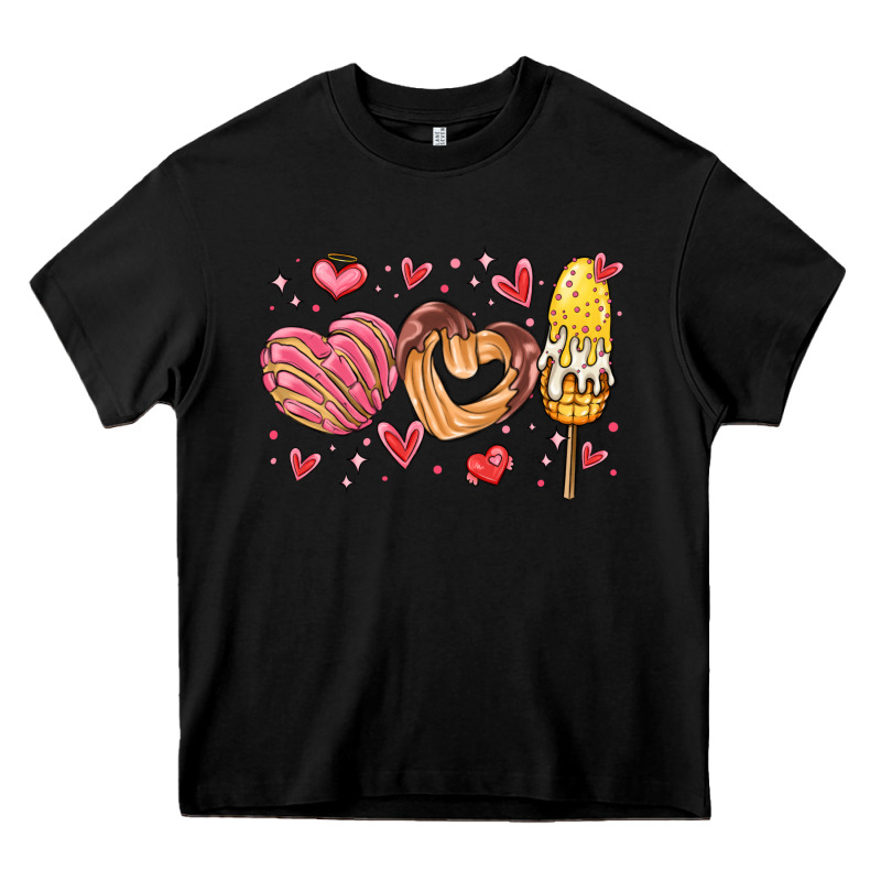 Valentines Day Mexican Food Heavy Core Tee by MaliasSmallBusiness | Teevron