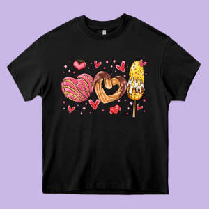 Valentines Day Mexican Food Heavy Core Tee Designed By Maliassmallbusiness