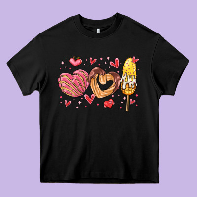 Valentines Day Mexican Food Heavy Core Tee Designed By Maliassmallbusiness