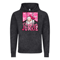 Vintage Black pink Christmas junkie Santa Claus Vintage Hoodie - Jasminsmagicworld