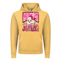 Vintage Mustard pink Christmas junkie Santa Claus Vintage Hoodie - Jasminsmagicworld