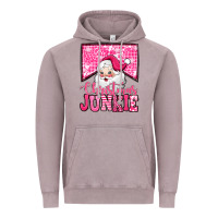 Vintage Zinc pink Christmas junkie Santa Claus Vintage Hoodie - Jasminsmagicworld
