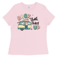 Bubblegum Pink back that thing up Ladies Tee - MaliasSmallBusiness