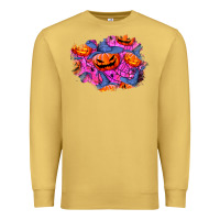 Antique Gold halloween pumpkin patch  4 Premium Sweatshirt - BundleAndBundleShop