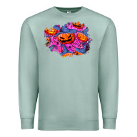 Seafoam halloween pumpkin patch  4 Premium Sweatshirt - BundleAndBundleShop