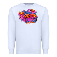 White halloween pumpkin patch  4 Premium Sweatshirt - BundleAndBundleShop