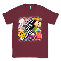 Burgundy retro teacher Classic Tee - Artiststas
