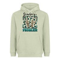 Matcha Somebody's Problem Hand Skeleton Heavyweight Hoodie - FaDigitalArtStudio