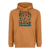 Meerkat Somebody's Problem Hand Skeleton Heavyweight Hoodie - FaDigitalArtStudio