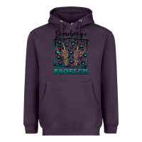 Plum Somebody's Problem Hand Skeleton Heavyweight Hoodie - FaDigitalArtStudio