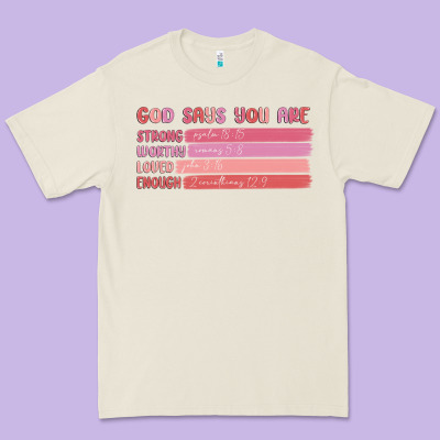 God Says You Are Premium Tee Designed By Maliassmallbusiness