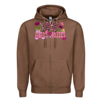 Chestnut Xoxo hugs and kisses Valentine's Day Zipper Hoodie - FaDigitalArtStudio