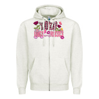 Oatmeal Heather Xoxo hugs and kisses Valentine's Day Zipper Hoodie - FaDigitalArtStudio