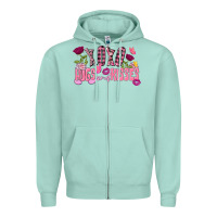Seafoam Xoxo hugs and kisses Valentine's Day Zipper Hoodie - FaDigitalArtStudio