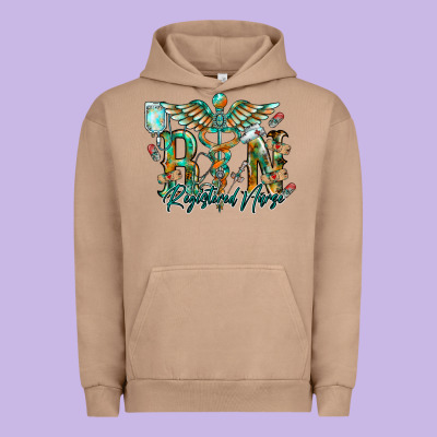Registered Nurse Urban Hoodie Designed By Racoondesign