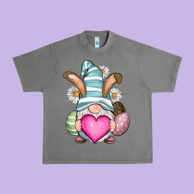 Easter Gnome Urban Heavy Tee Designed By Ranaportraitstore