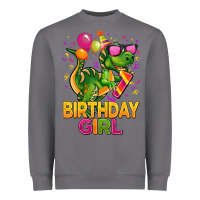 Storm 1st birthday girl t rex pink Heavyweight Sweatshirt - CowGirlArtShop