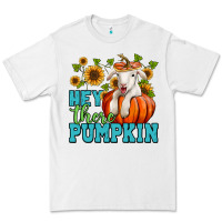 White Hey there pumpkin Lamb Premium Tee - NancyCooperArtShop