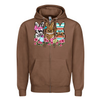 Chestnut Western Easter peeps Zipper Hoodie - OliviaCreatesArt