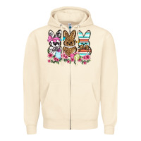 Sandshell Western Easter peeps Zipper Hoodie - OliviaCreatesArt