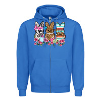 True Royal Western Easter peeps Zipper Hoodie - OliviaCreatesArt