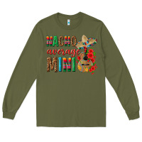 Army Green Nacho Average Mini Long Sleeve Tee - texasbilliewilder
