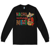 Black Nacho Average Mini Long Sleeve Tee - texasbilliewilder