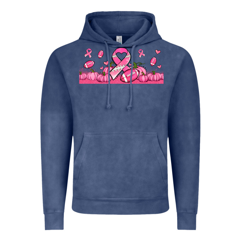 Breast Cancer American Football Vintage Hoodie by Jasminsmagicworld | Teevron