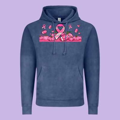 Breast Cancer American Football Vintage Hoodie Designed By Jasminsmagicworld