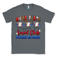 Charcoal Heather home plate social club pitches be crazy Classic Tee - Artiststas