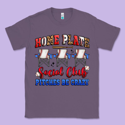 Home Plate Social Club Pitches Be Crazy Classic Tee Designed By Artiststas