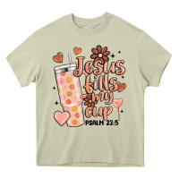 Mossy valentine jesus fills my cup Heavy Core Tee - MaliasSmallBusiness