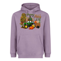 Lavender Happy Fall Y'all Heavyweight Hoodie - BundleAndBundleShop