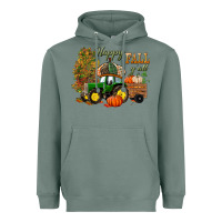 Sage Happy Fall Y'all Heavyweight Hoodie - BundleAndBundleShop
