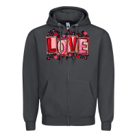 Smoke Valentine's Day love Zipper Hoodie - FaDigitalArtStudio